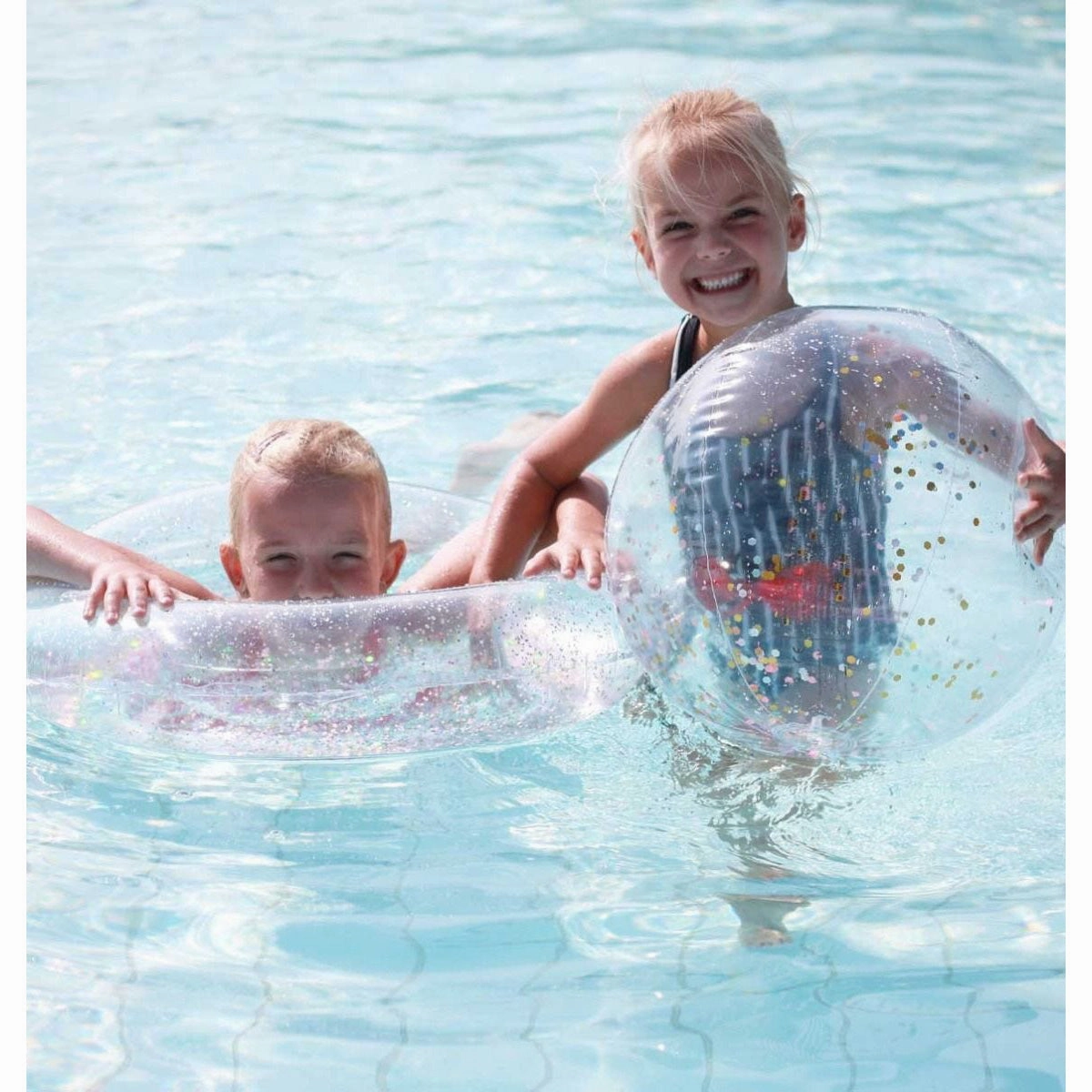 A Little Lovely Company Inflatable Beach Ball Glitter