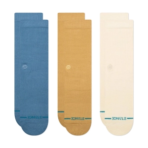 Adult Crew Socks - Icon 3 Pack - Cream