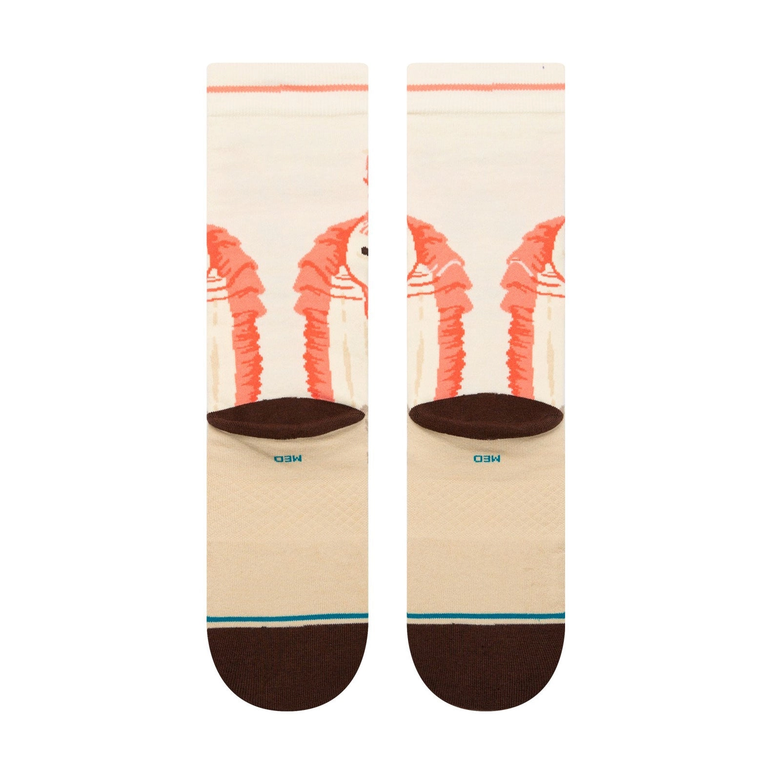 Adult Crew Socks - Jar Jar Crew - Vintage White