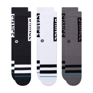 Adult Crew Socks - The OG 3 Pack - Black / White