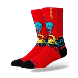 Adult Crew Socks - Waka Waka Waka - Red