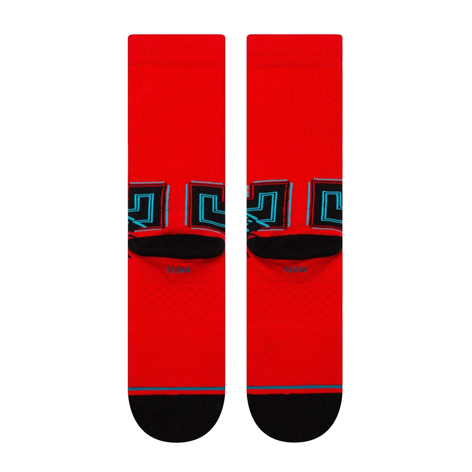 Adult Crew Socks - Waka Waka Waka - Red