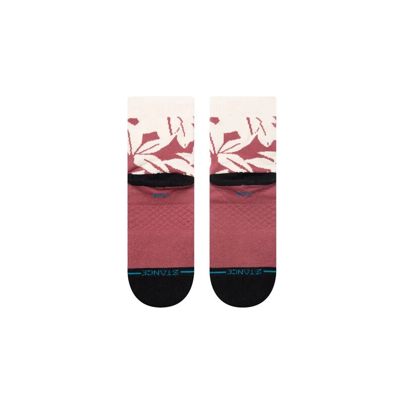 Adult Quarter Socks - Ke Nui Qrt - Rebel Rose - FINAL SALE