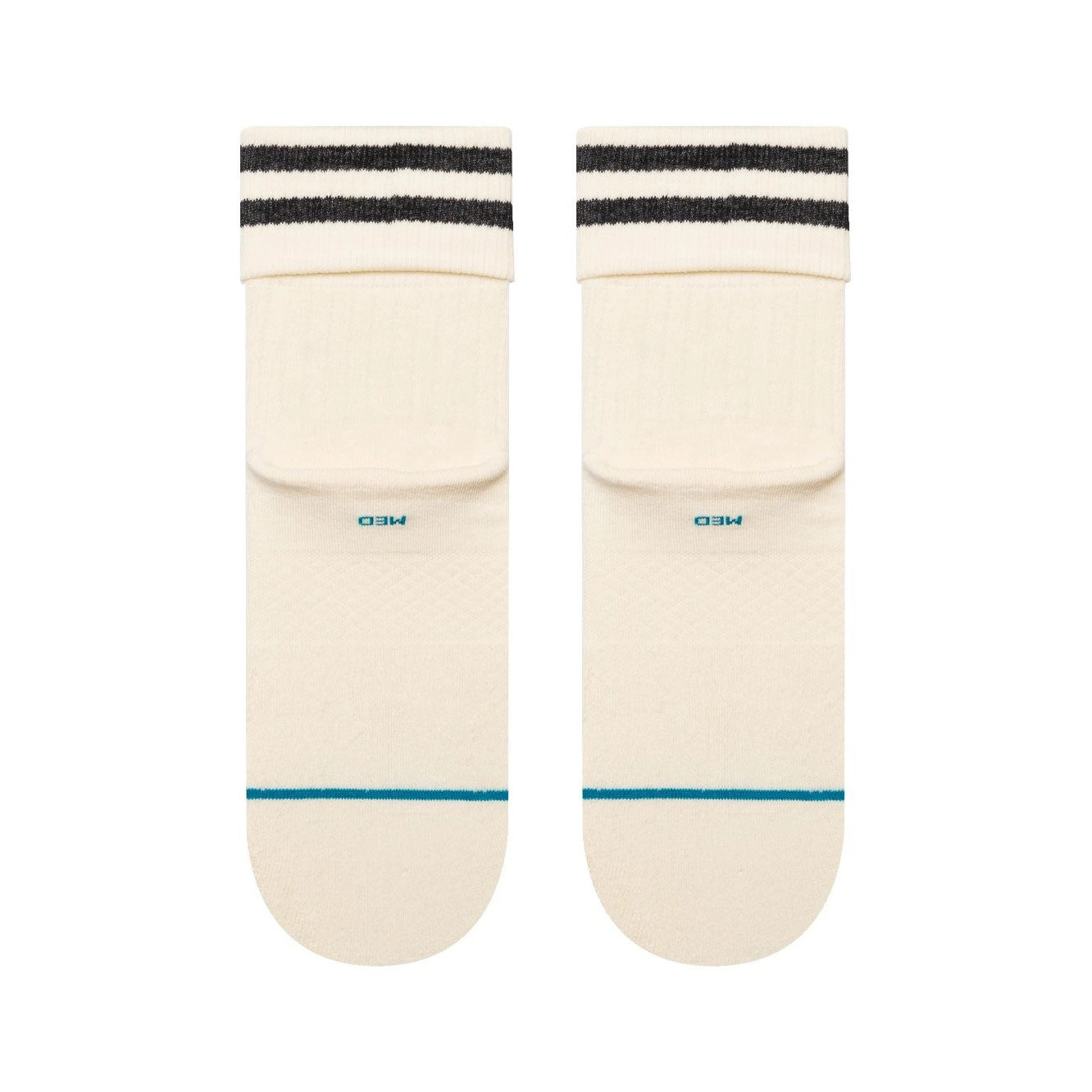 Adult Quarter Socks - Roll Cuff Quarter - Canvas