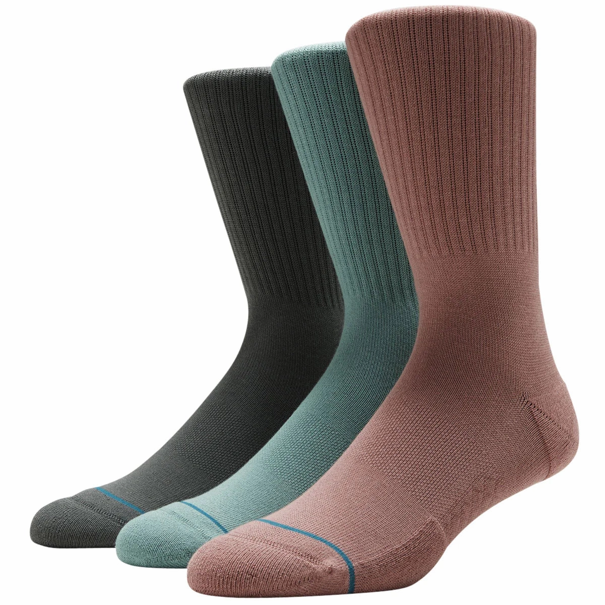 Adult Crew Socks - Icon 3 Pack - Green