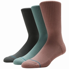 Adult Crew Socks - Icon 3 Pack - Green