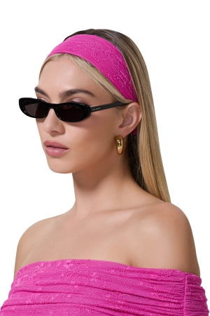 AFRM Lace Headband - Cosmo Pink
