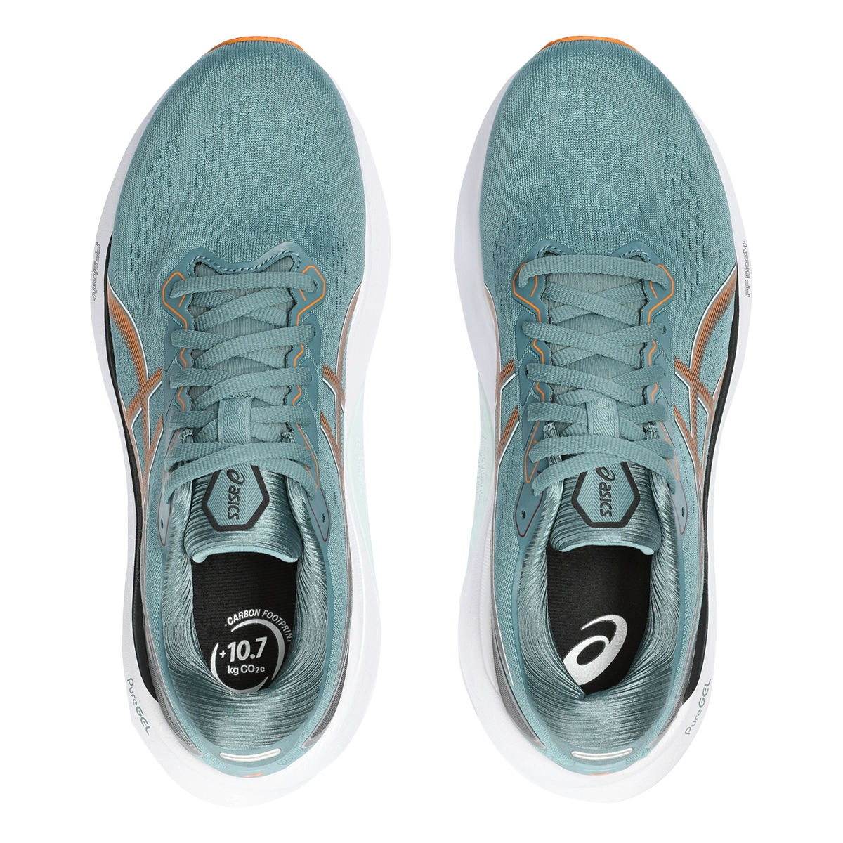 Asics Gel Kayano 30 - Foggy Teal - Bright Orange