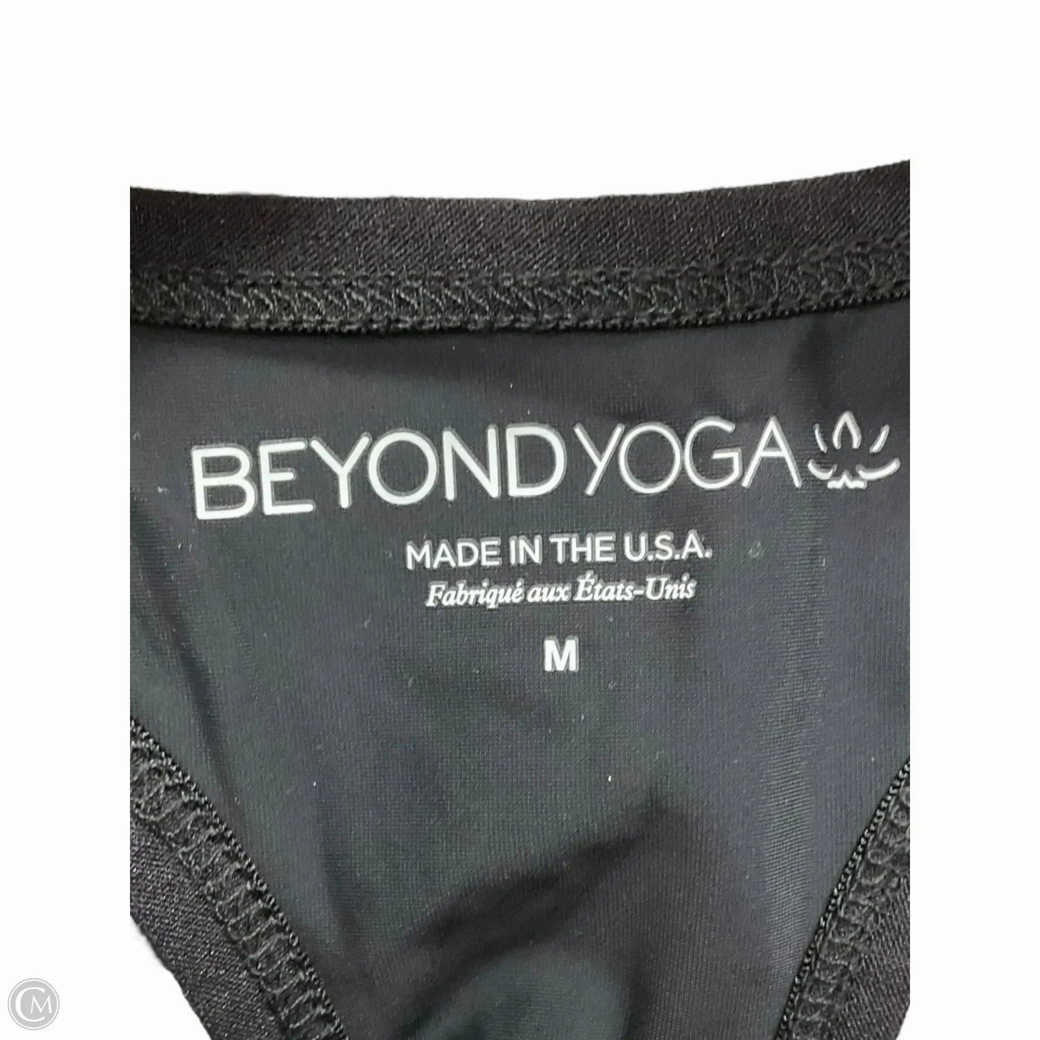 Athletic Bra By Beyond Yoga In Black. Size: M