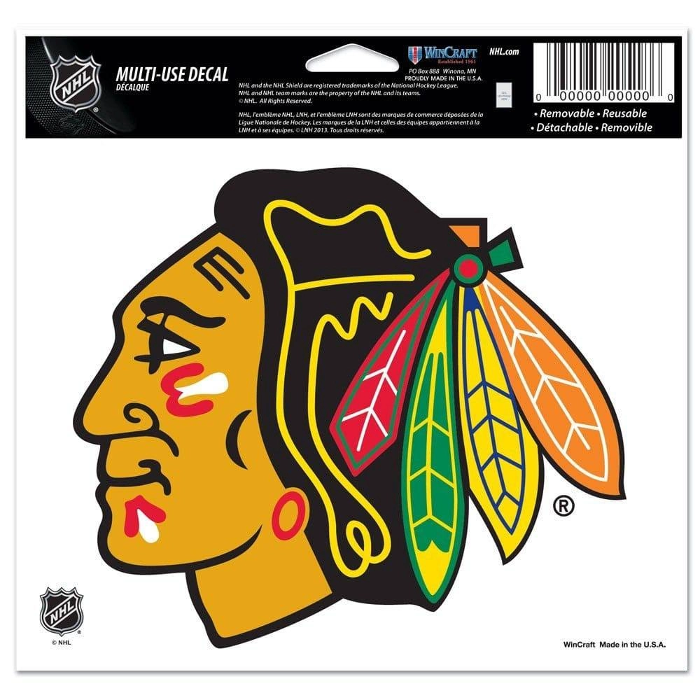 Chicago Blackhawks 5X6 Multi Use Decal
