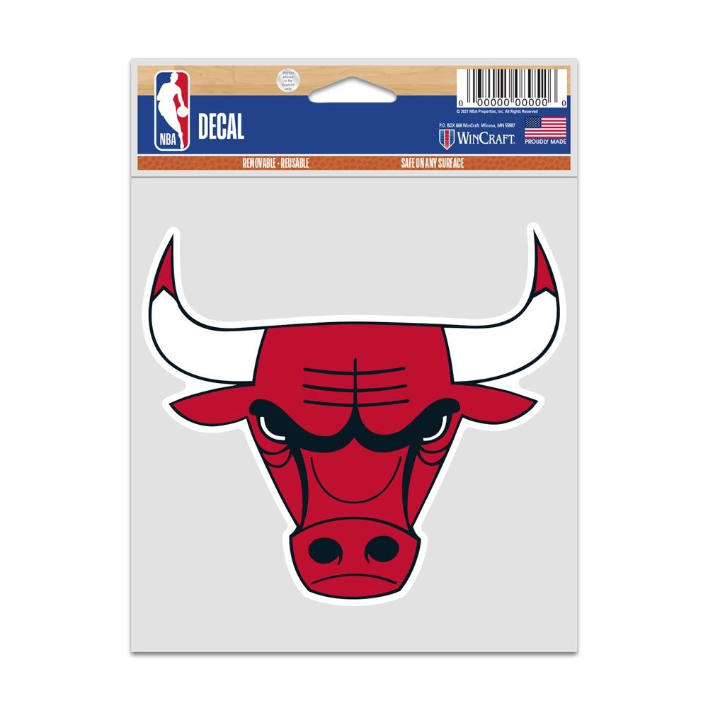 Chicago Bulls 3.75X5 Fan Decal Decal By Wincraft