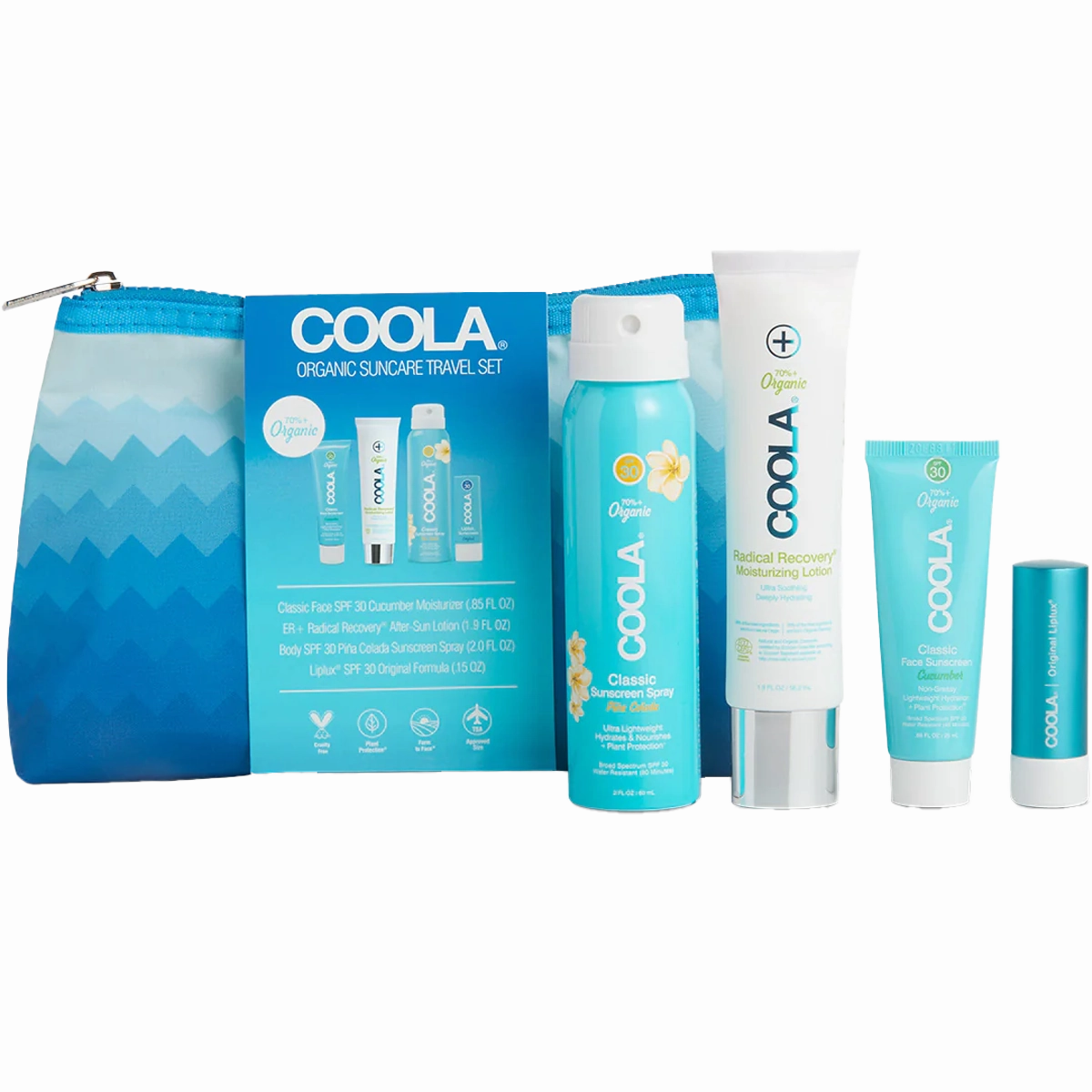 Classic Organic Suncare 4 Piece Travel Set