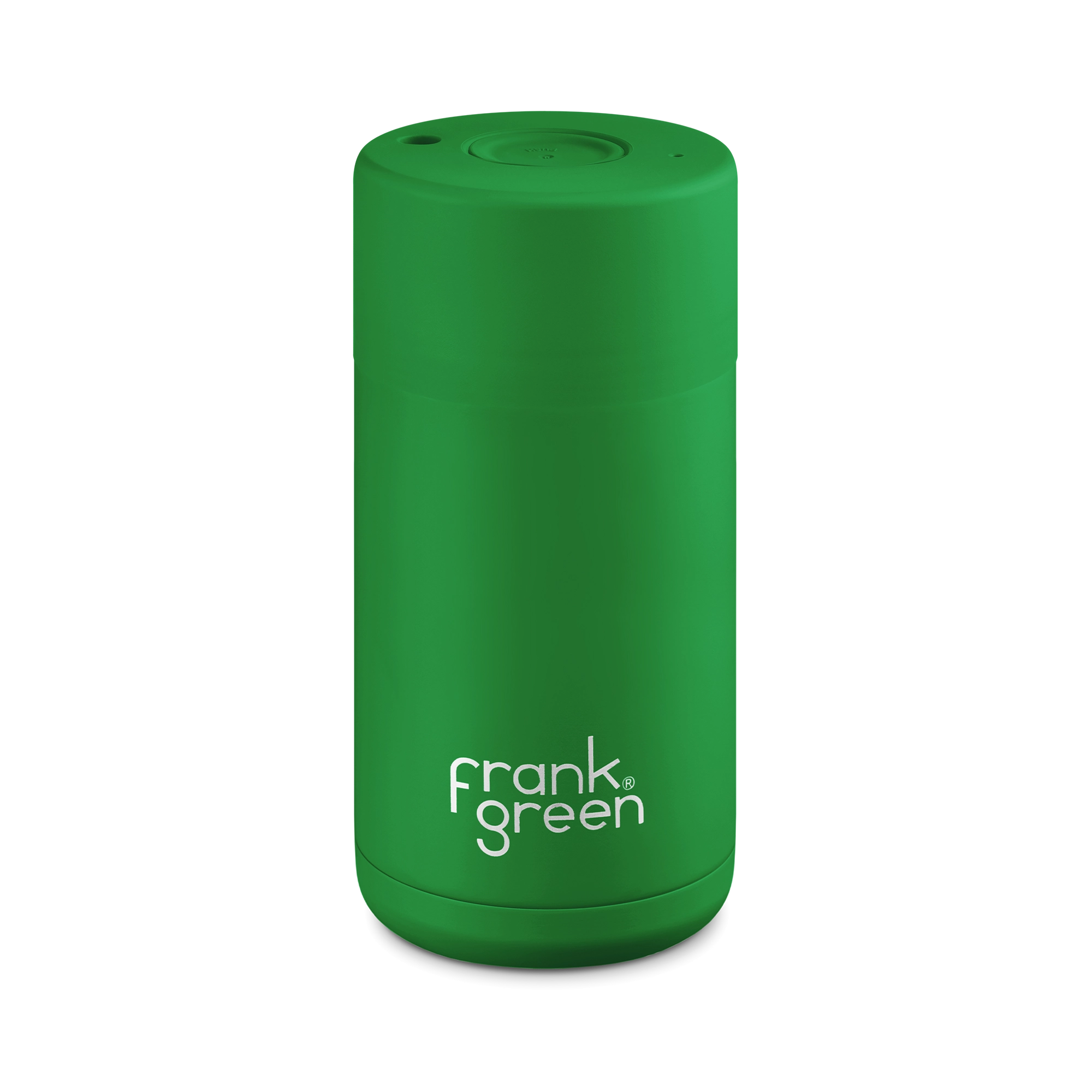 Frank Green 12oz/355ml Reusable Ceramic Cup Evergreen Push Lid