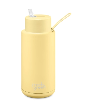 Frank Green 34oz/1000ml Reusable Bottle Straw Yellow