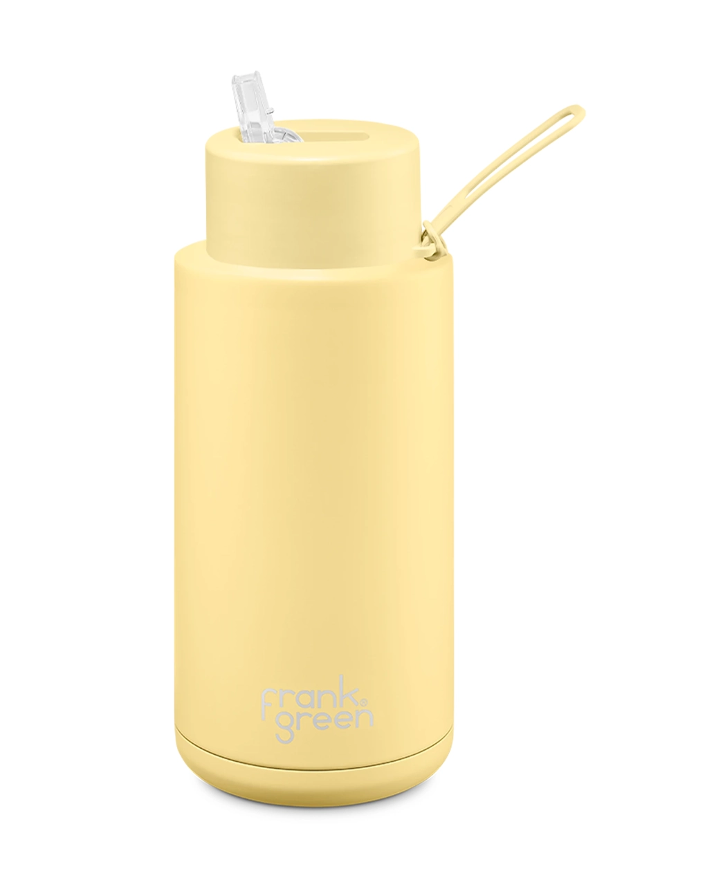 Frank Green 34oz/1000ml Reusable Bottle Straw Yellow