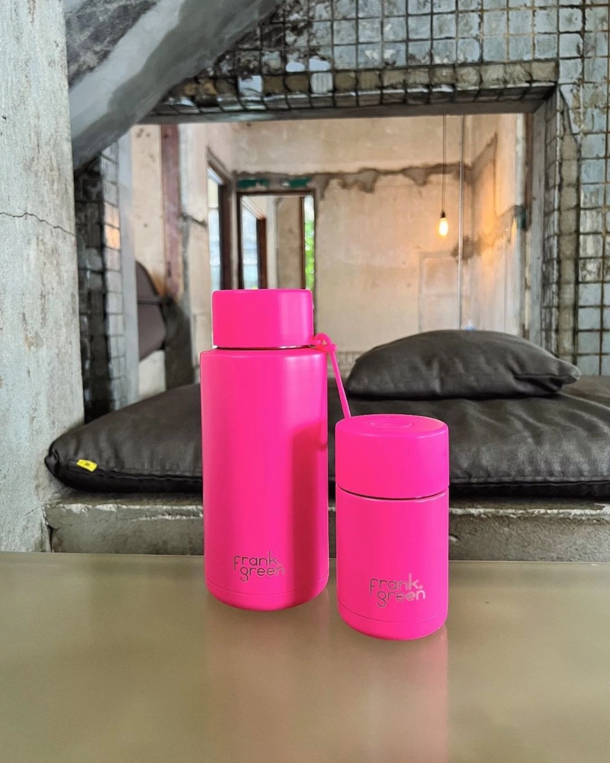 Frank Green Ceramic The Essentials Gift Set Neon Pink