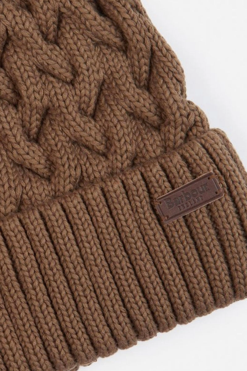 Gainford Cable Beanie Fossil