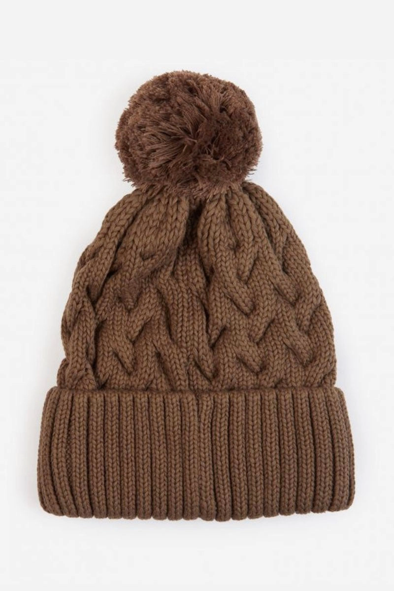 Gainford Cable Beanie Fossil