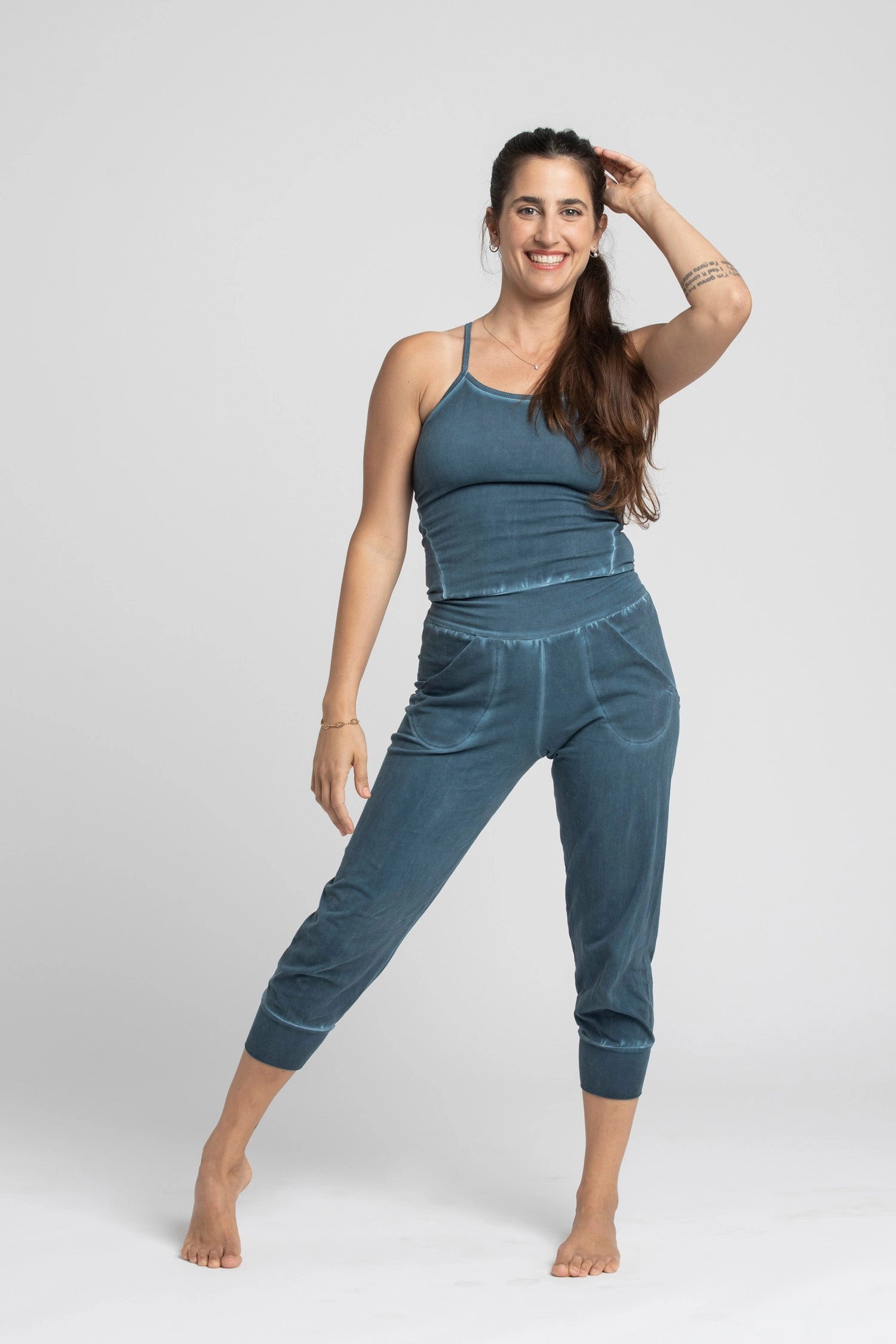 I'mPerfect Soft Stonewash Yoga Jumpsuit 50%off