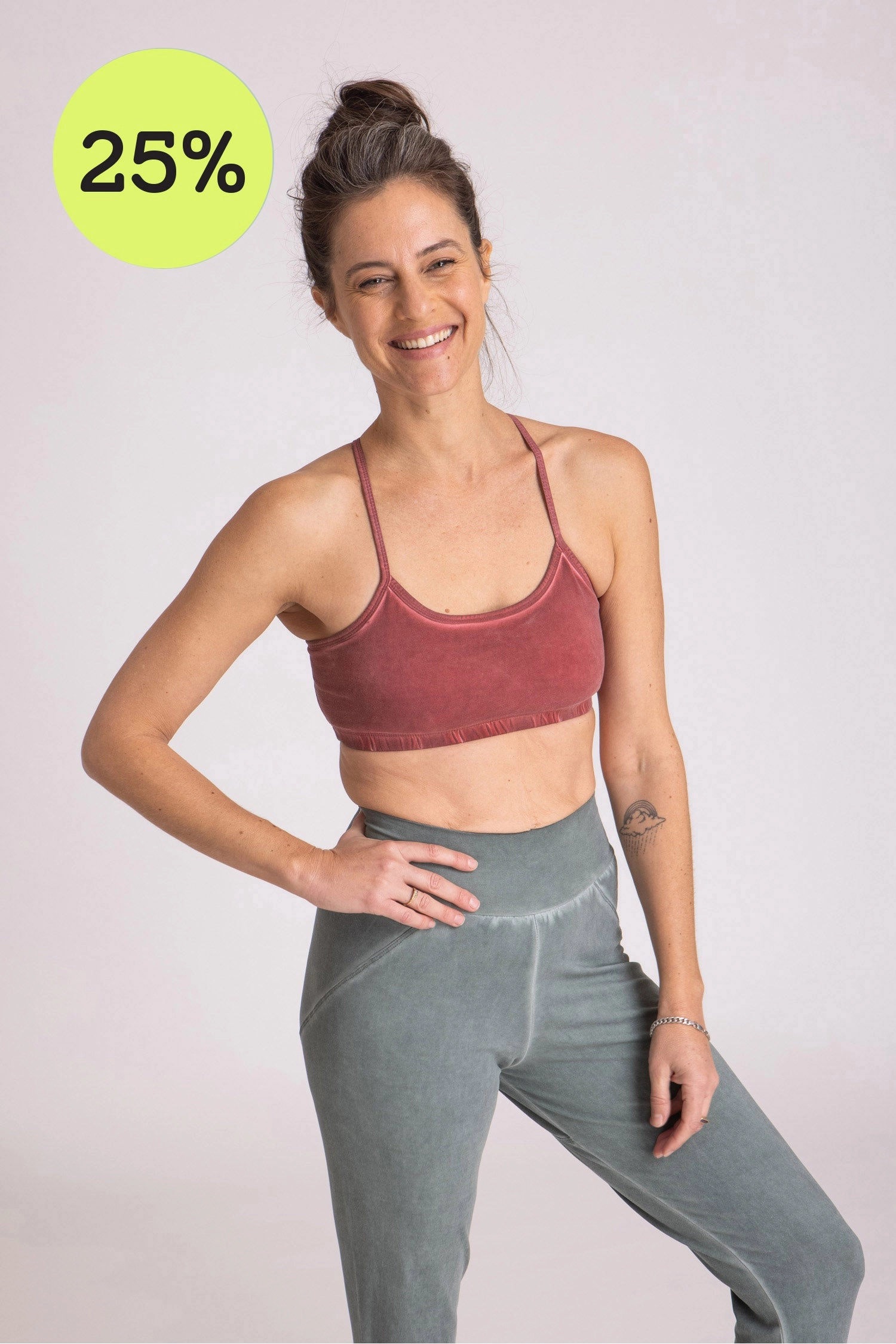 I'mPerfect Stonewash Criss Cross Bra 25%off