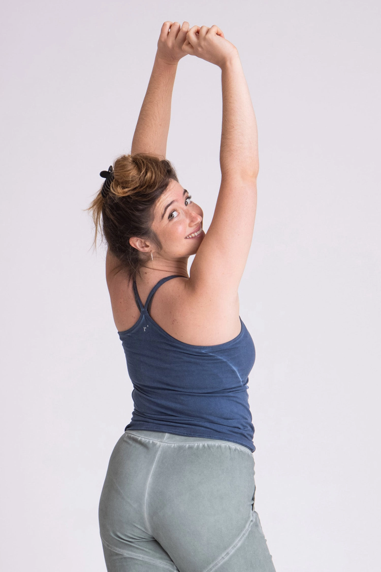 I'mPerfect Stonewash Criss Cross Tank Top  25%off