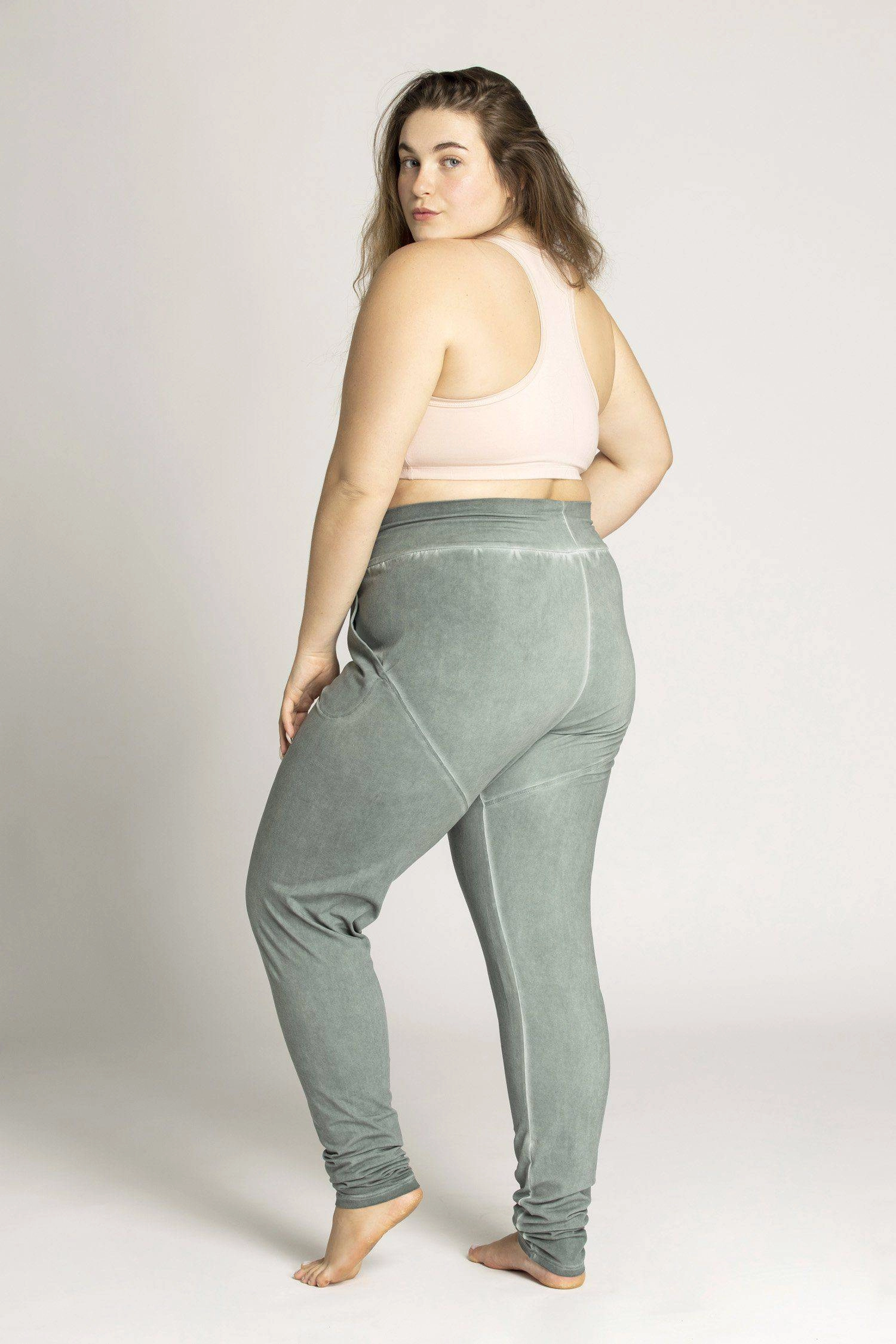 I'mPerfect Stonewash Extra Long Slouchy Pants 35%off