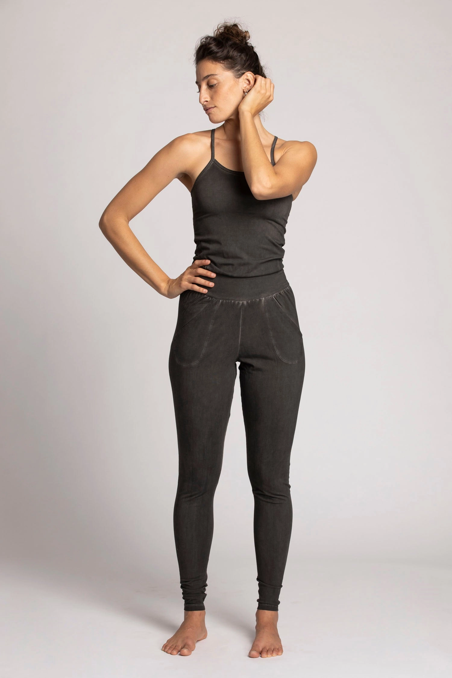 I'mPerfect Stonewash Long Jumpsuit 35%off