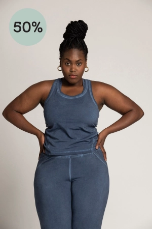 I'mPerfect Stonewash Racer Tank Top 50%off