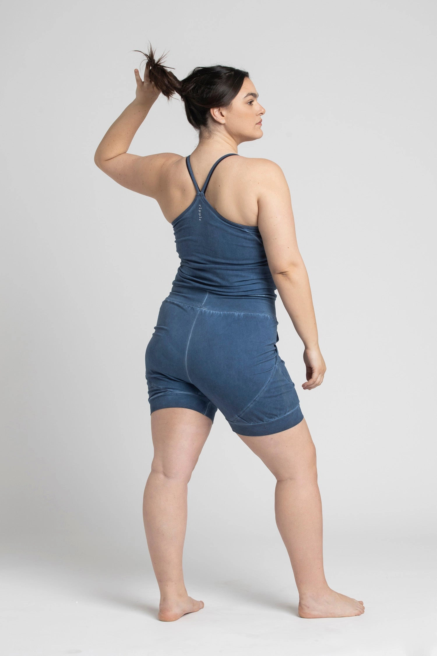 I'mPerfect Stonewash Short Yoga Jumpsuit 35%off