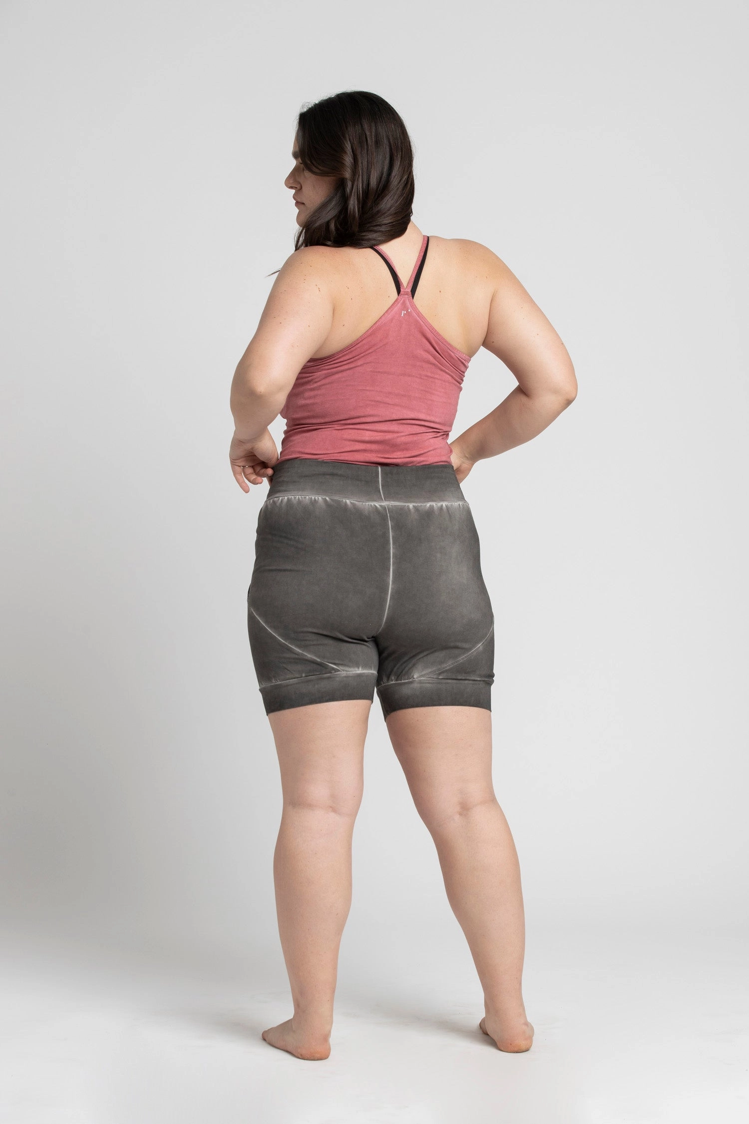 I'mPerfect Stonewash Slouchy Yoga Shorts 25%off