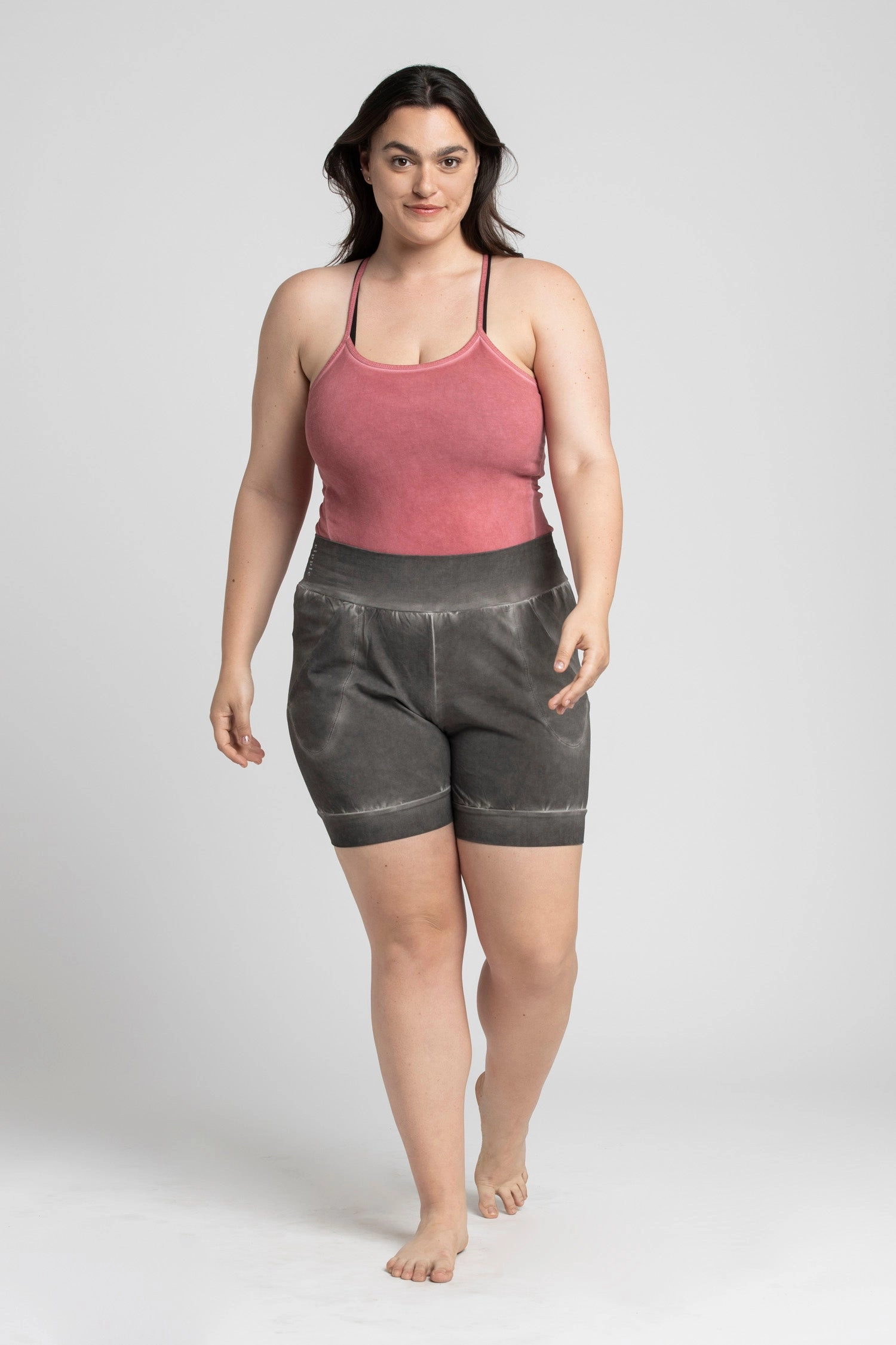 I'mPerfect Stonewash Slouchy Yoga Shorts 25%off