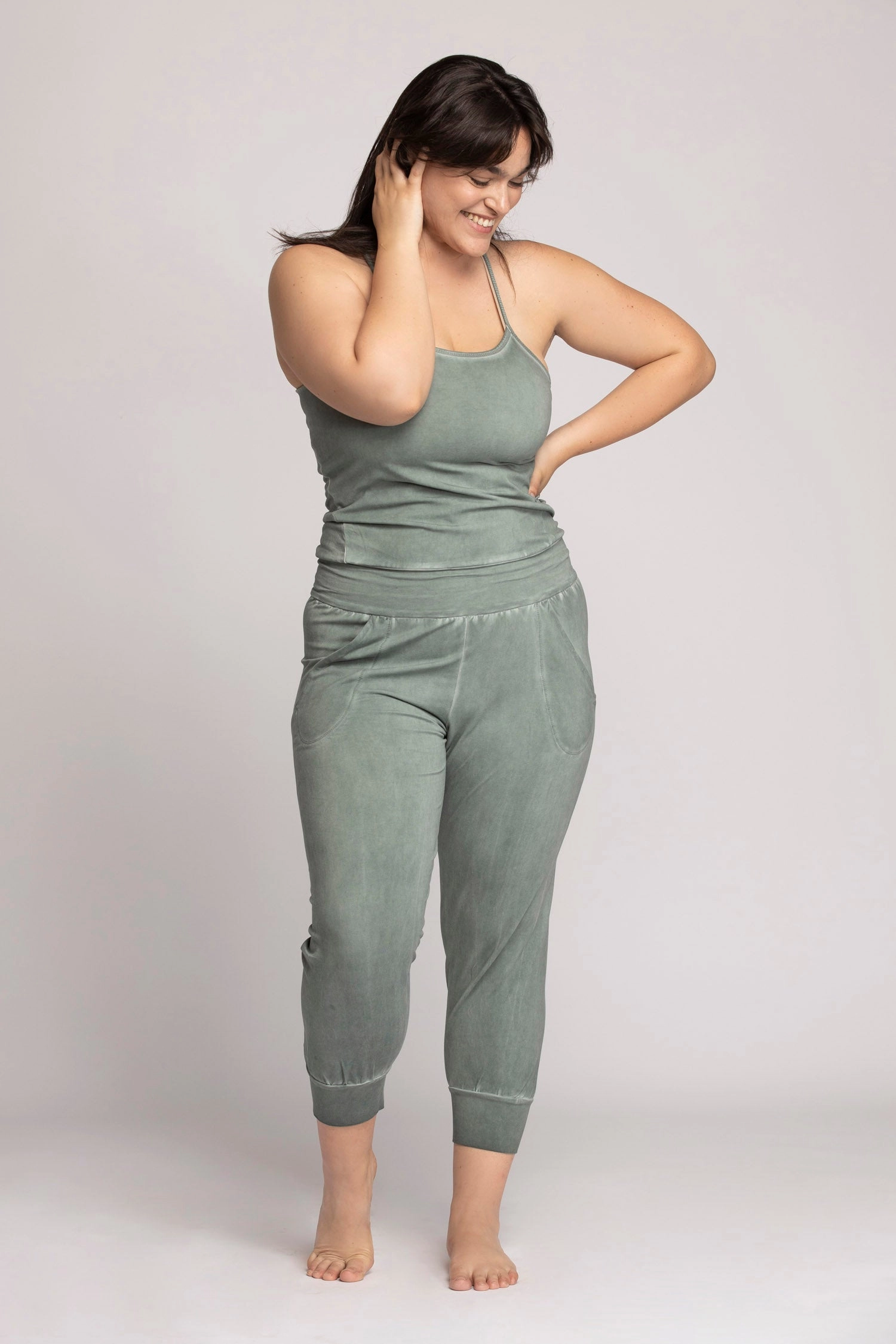 I'mPerfect Stonewash Yoga Jumpsuit 35%off