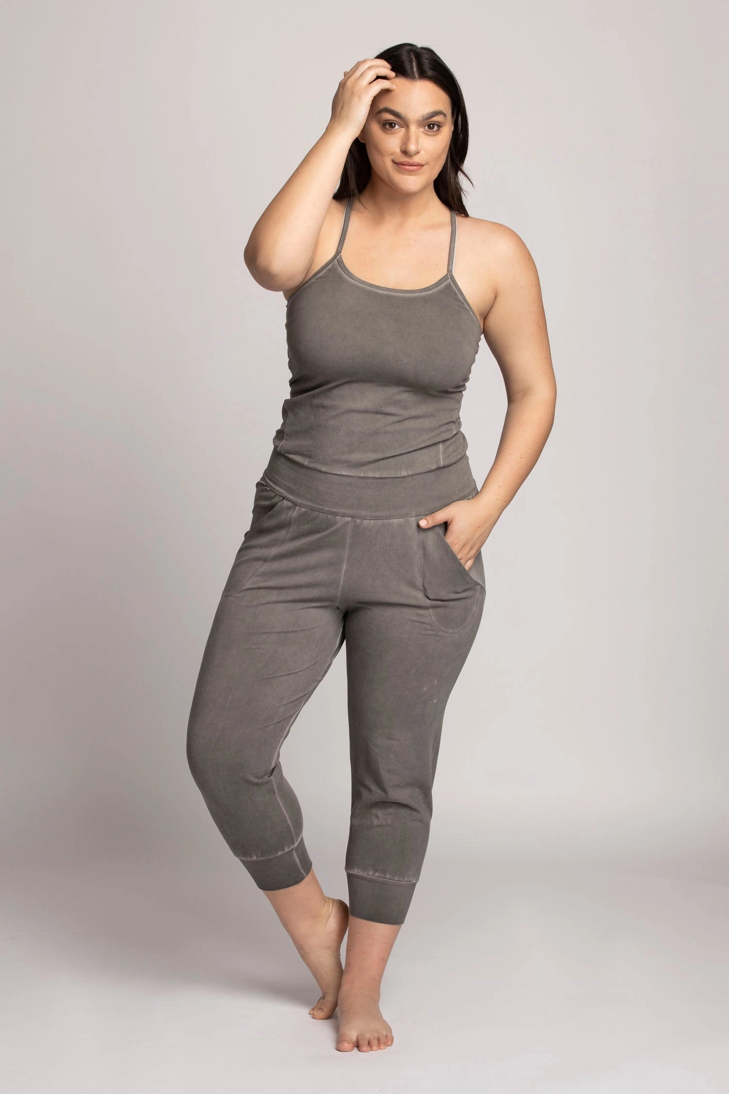 I'mPerfect Stonewash Yoga Jumpsuit 35%off