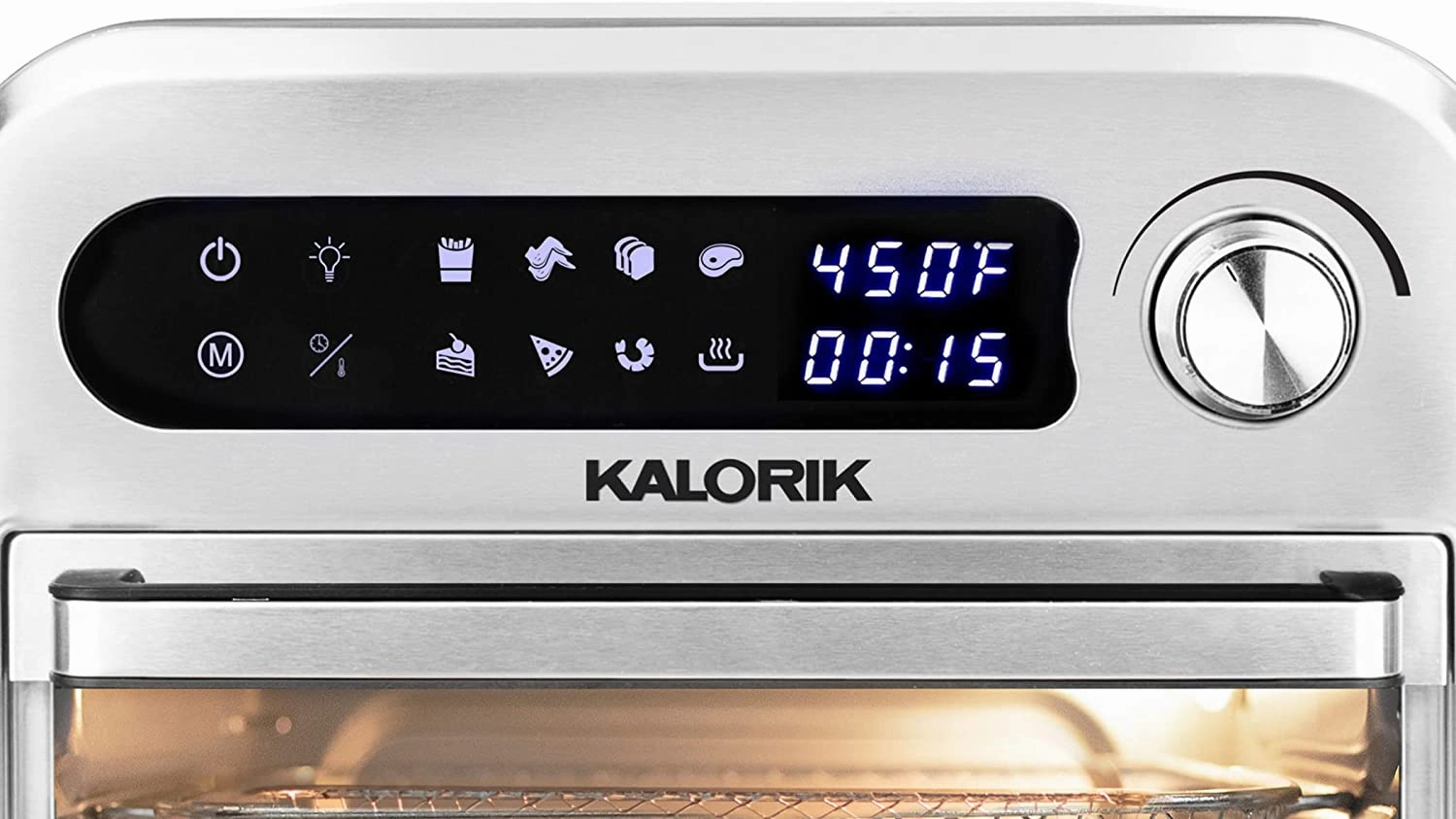 Kalorik Digital Air Fryer Oven 403oz Black and Stainless Steel Refurbished