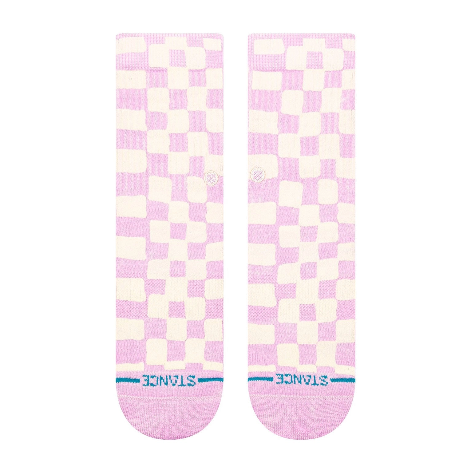 Kids' Crew Socks - Checkidy Check - Lilacice