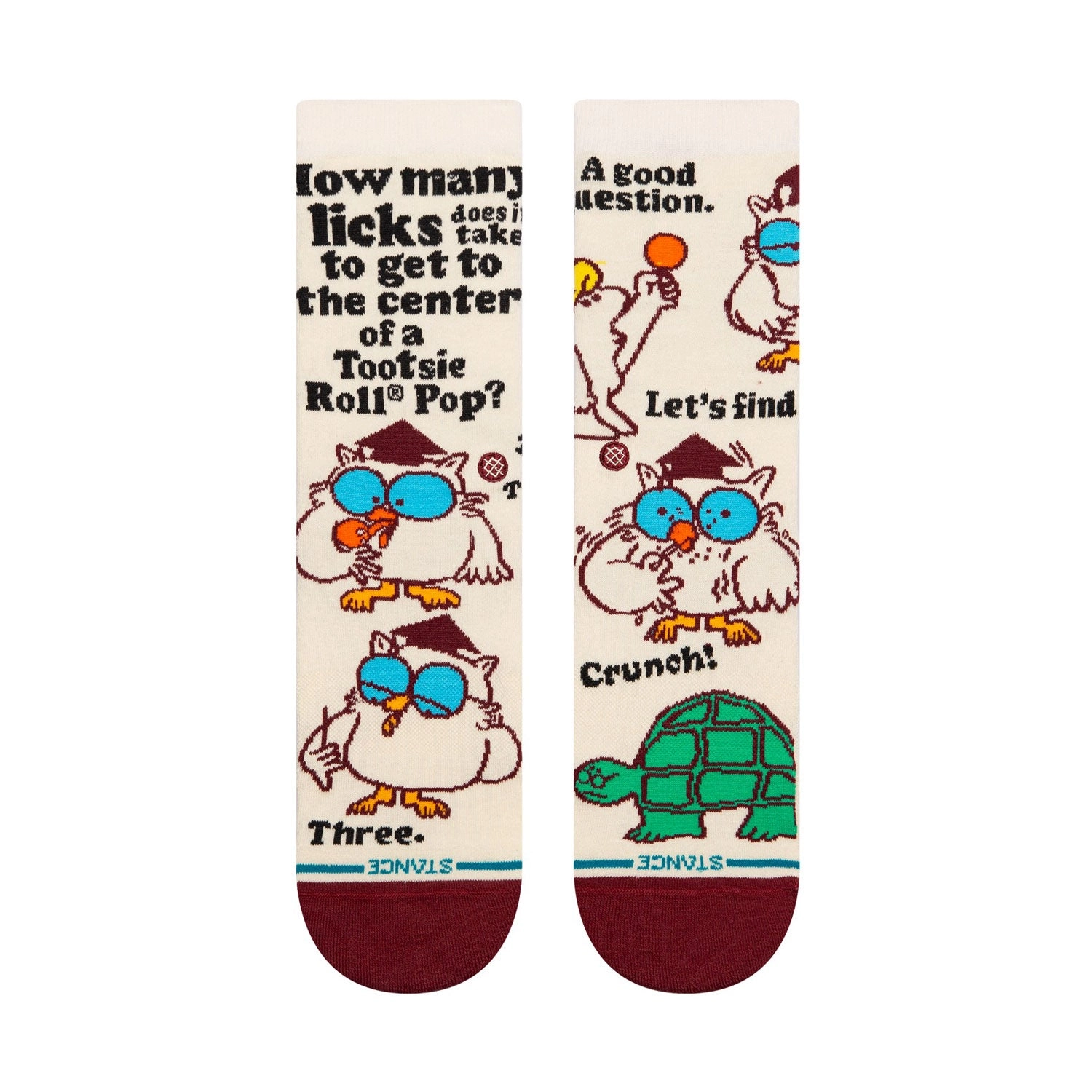 Kids' Crew Socks - Mr Owl - Canvas