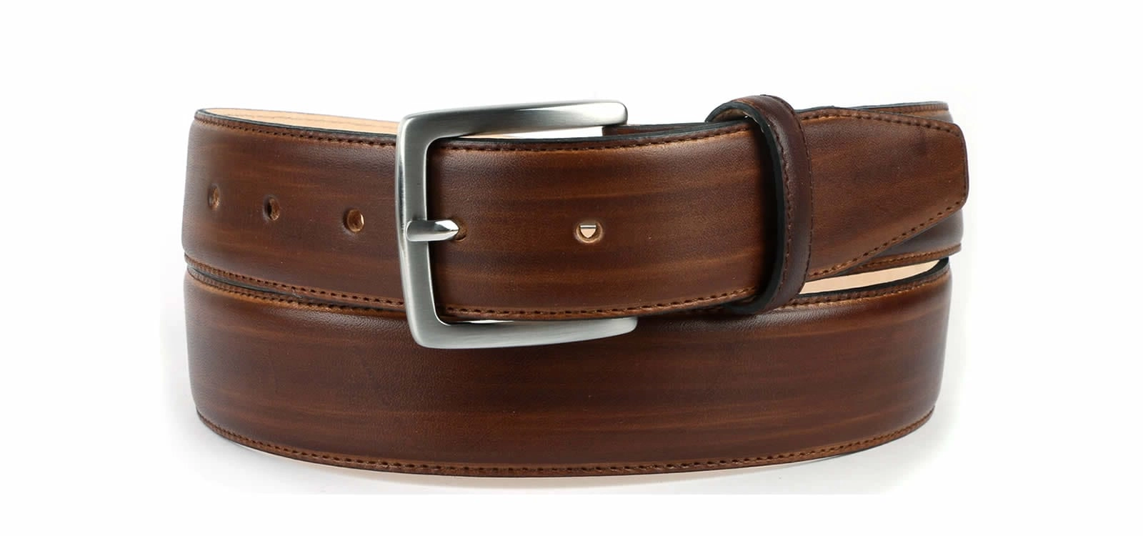 Leather Belt Custom Patina Brown
