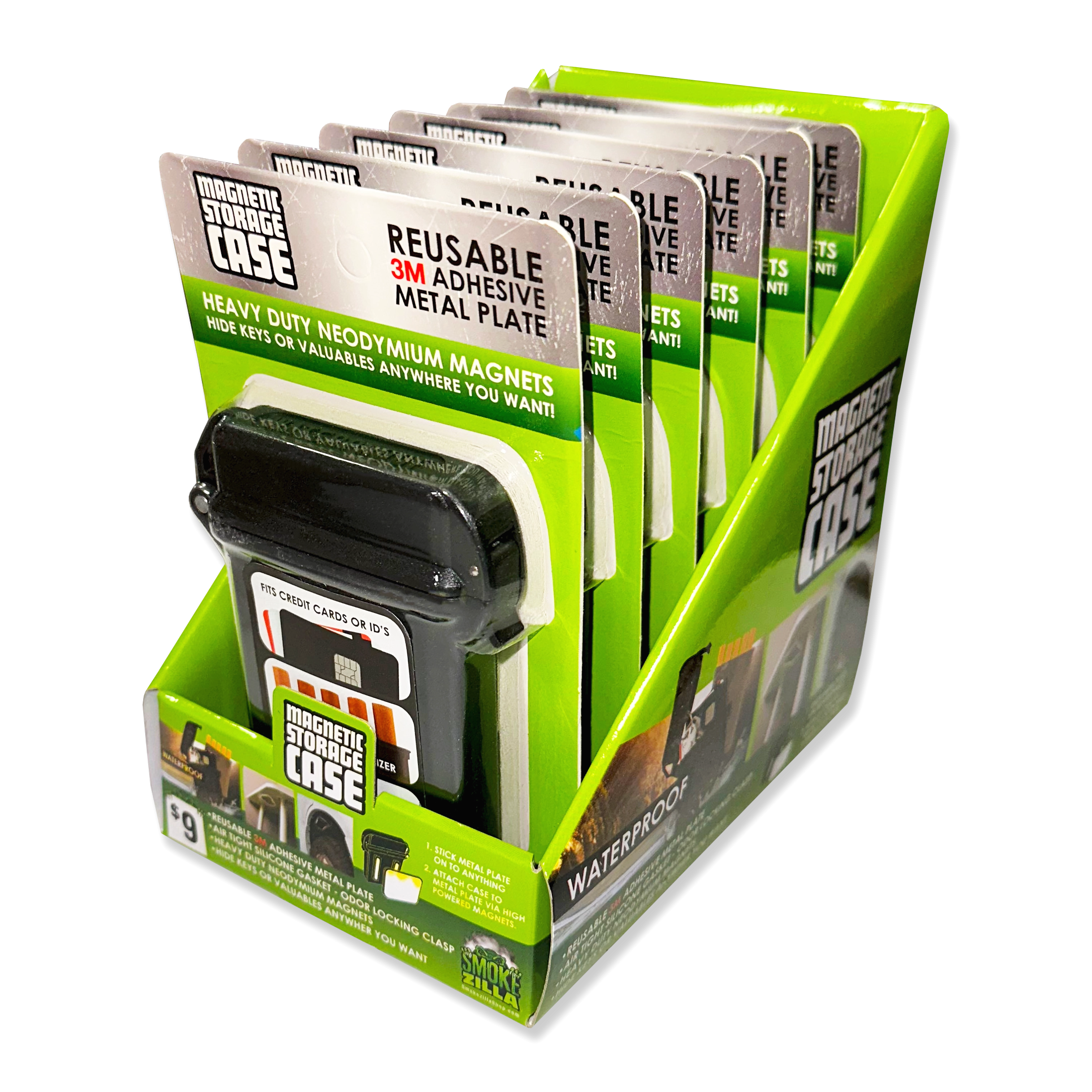 Magnetic Card Hide-A-Key Storage Case- 6 Pieces Per Retail Ready Display 41497