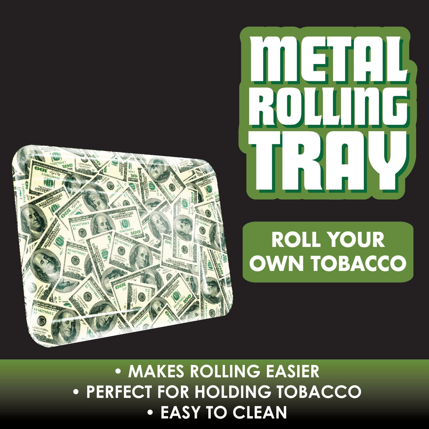 Metal Roll Tray - 6 Pieces Per Retail Ready Display 22310