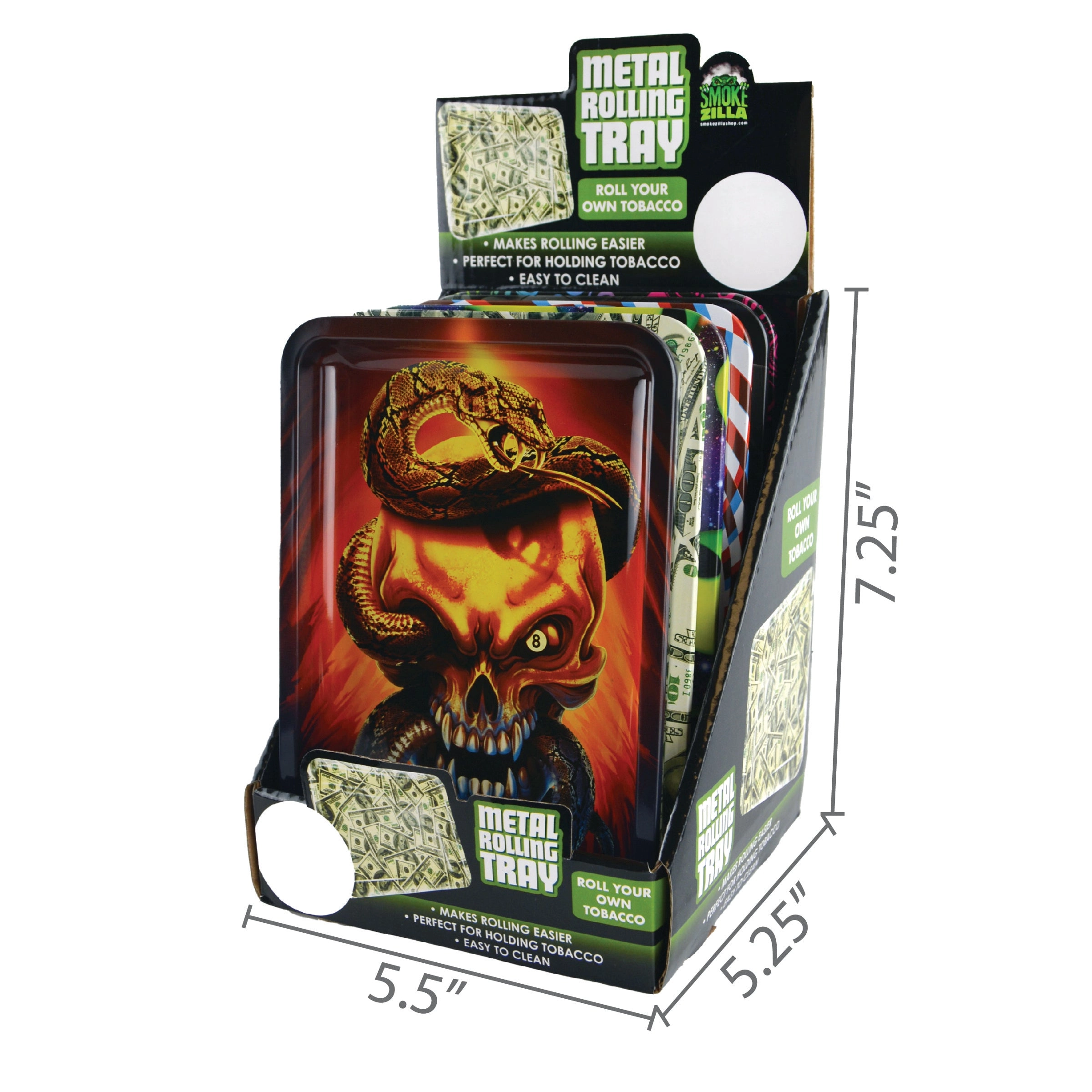 Metal Roll Tray - 6 Pieces Per Retail Ready Display 22310