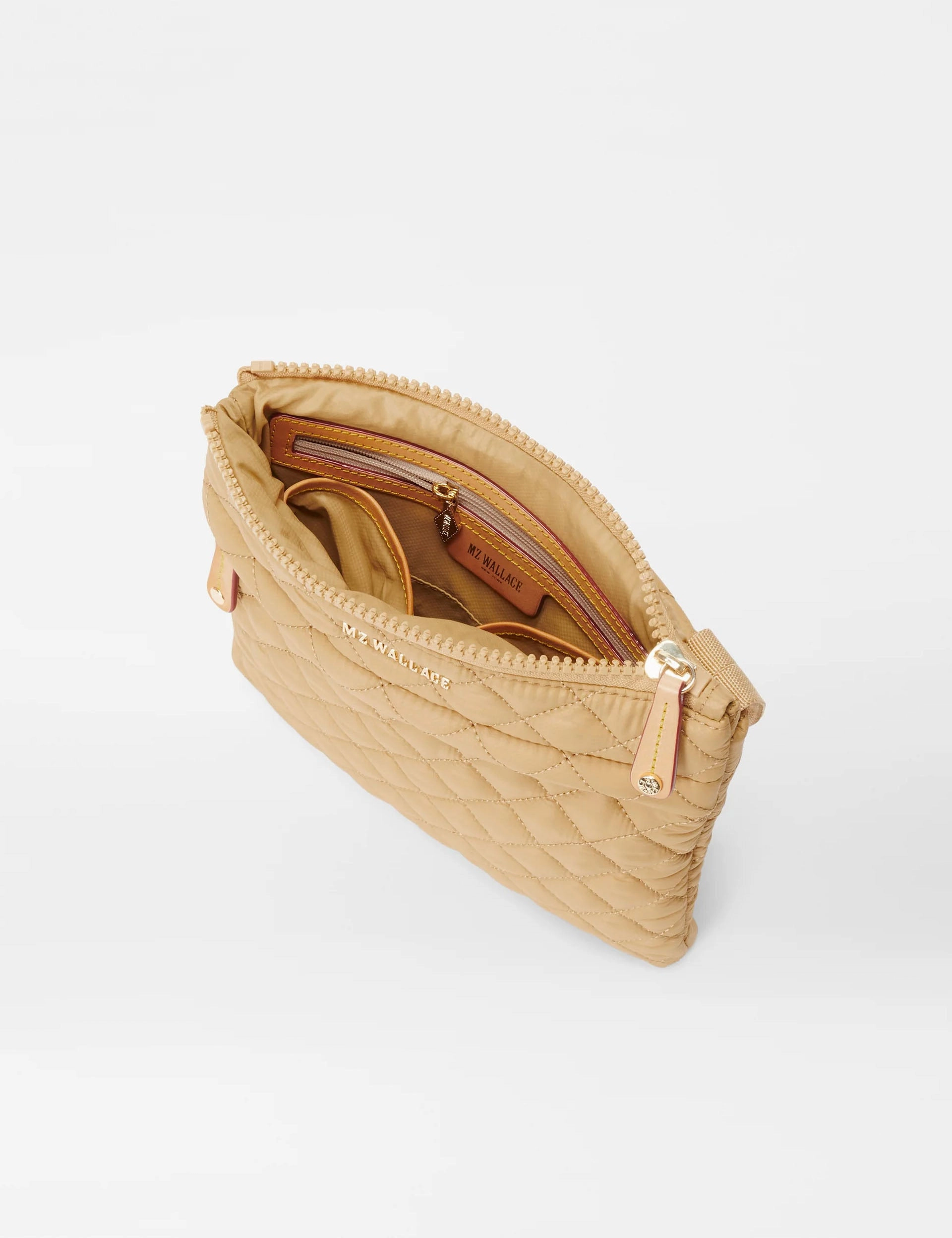 Metro Flat Crossbody - Camel