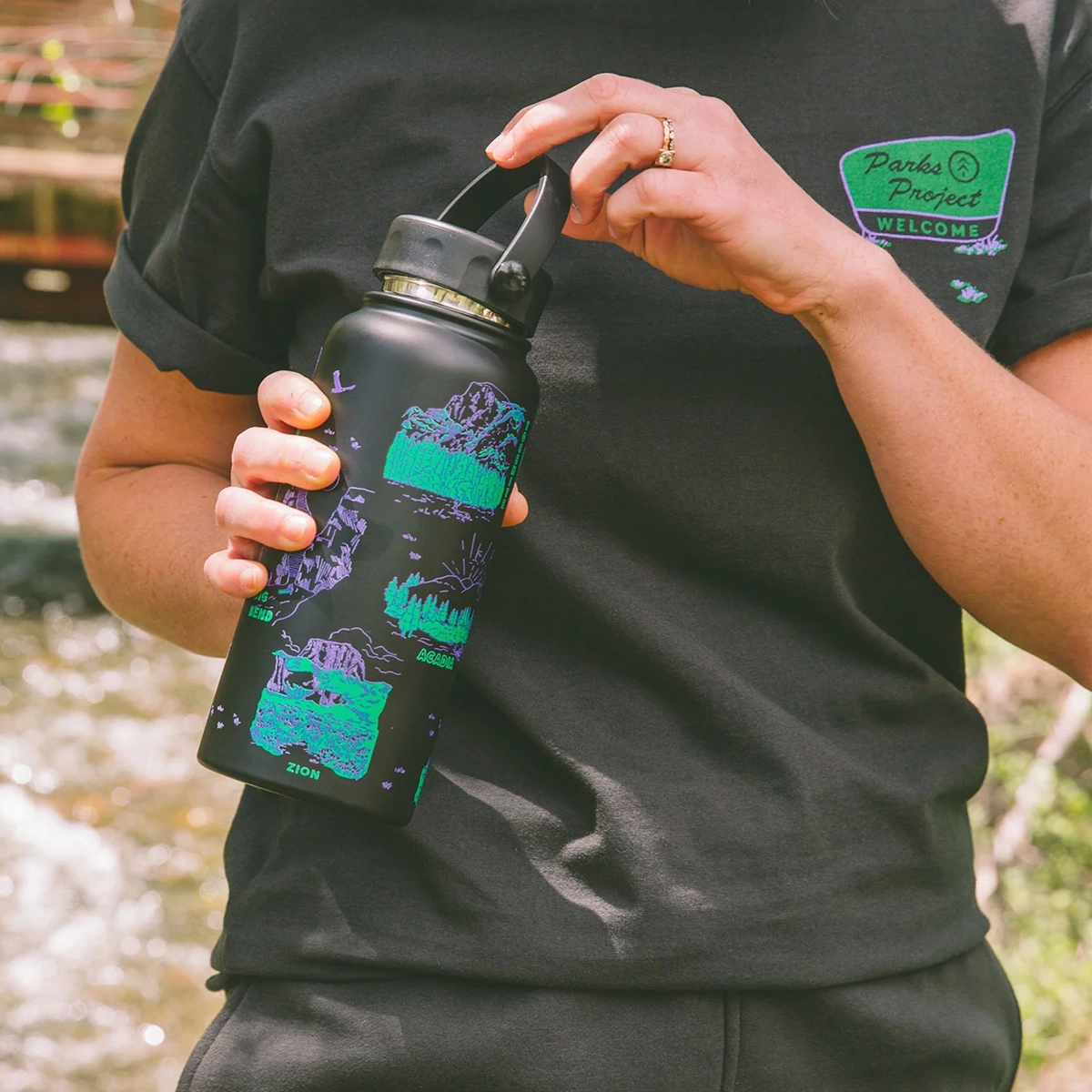 National Park Welcome 32oz Insulated Water Bottle