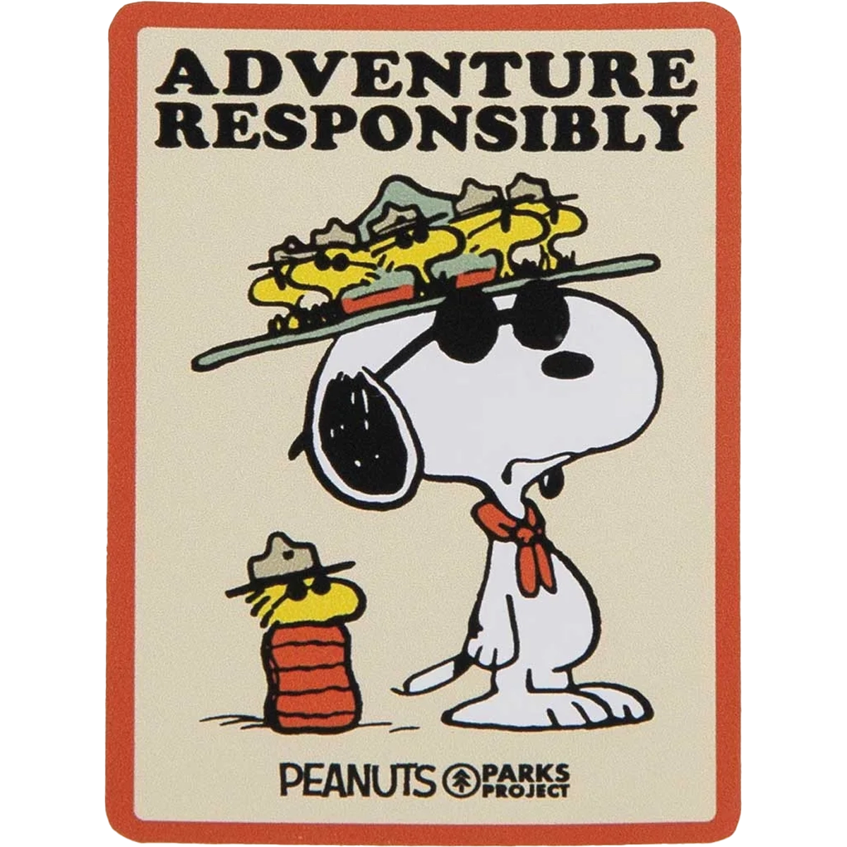 Peanuts x Parks Project Recycled Water Bottle and Sticker Pack