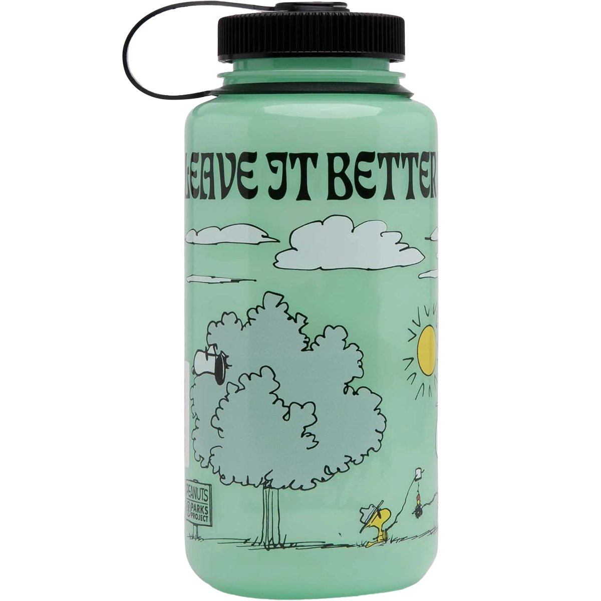 Peanuts x Parks Project Recycled Water Bottle and Sticker Pack