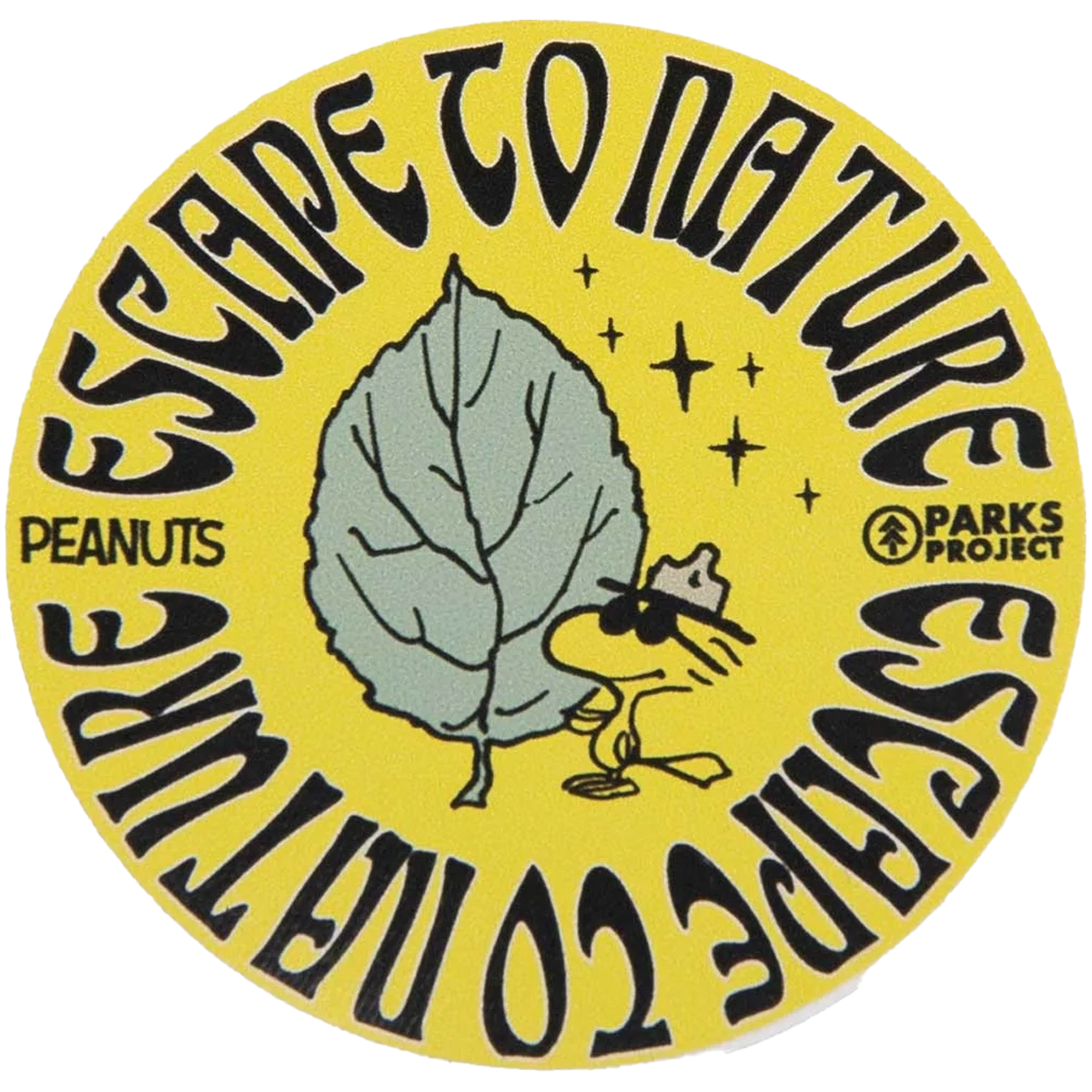 Peanuts x Parks Project Recycled Water Bottle and Sticker Pack