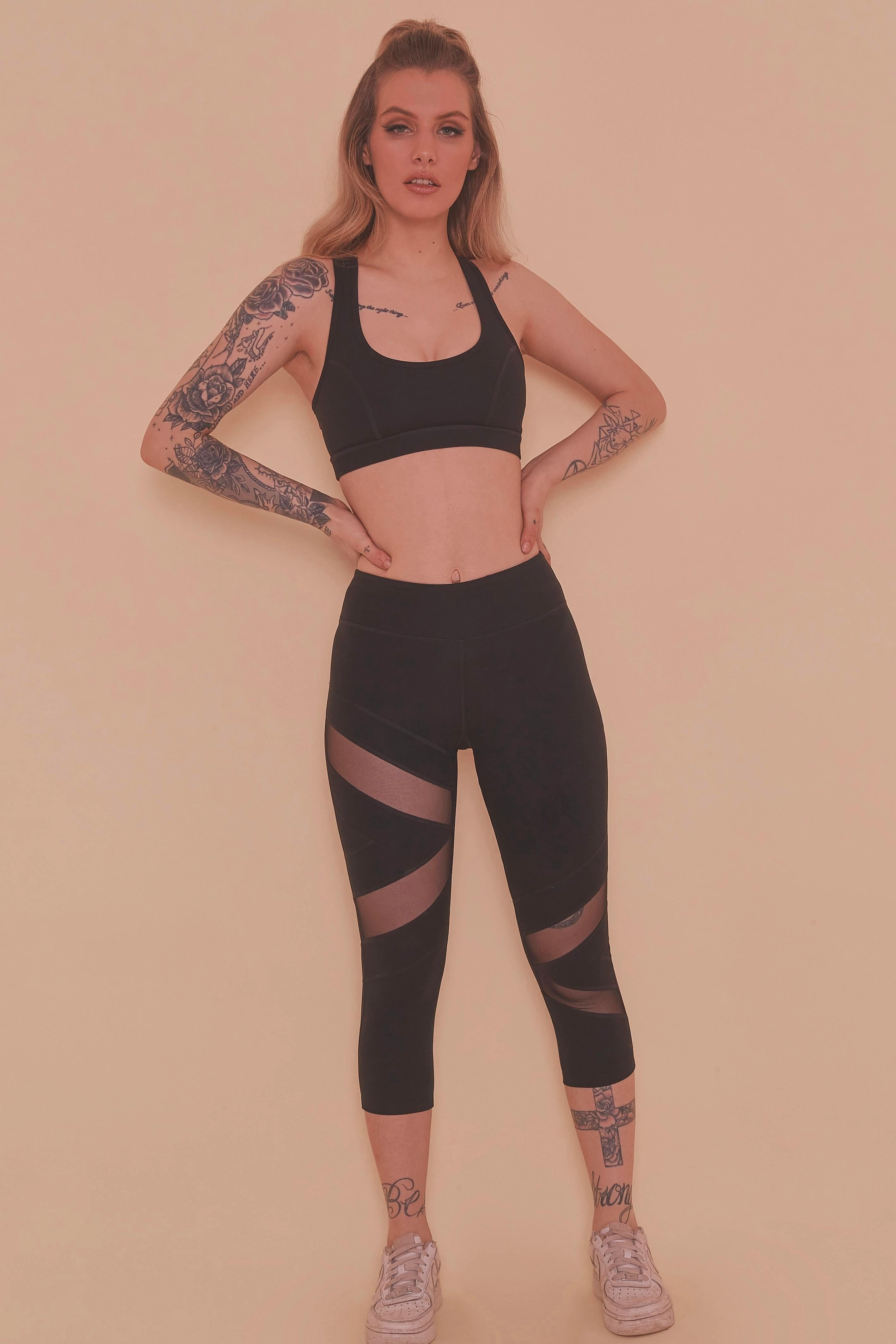 Racer Back Bra Black