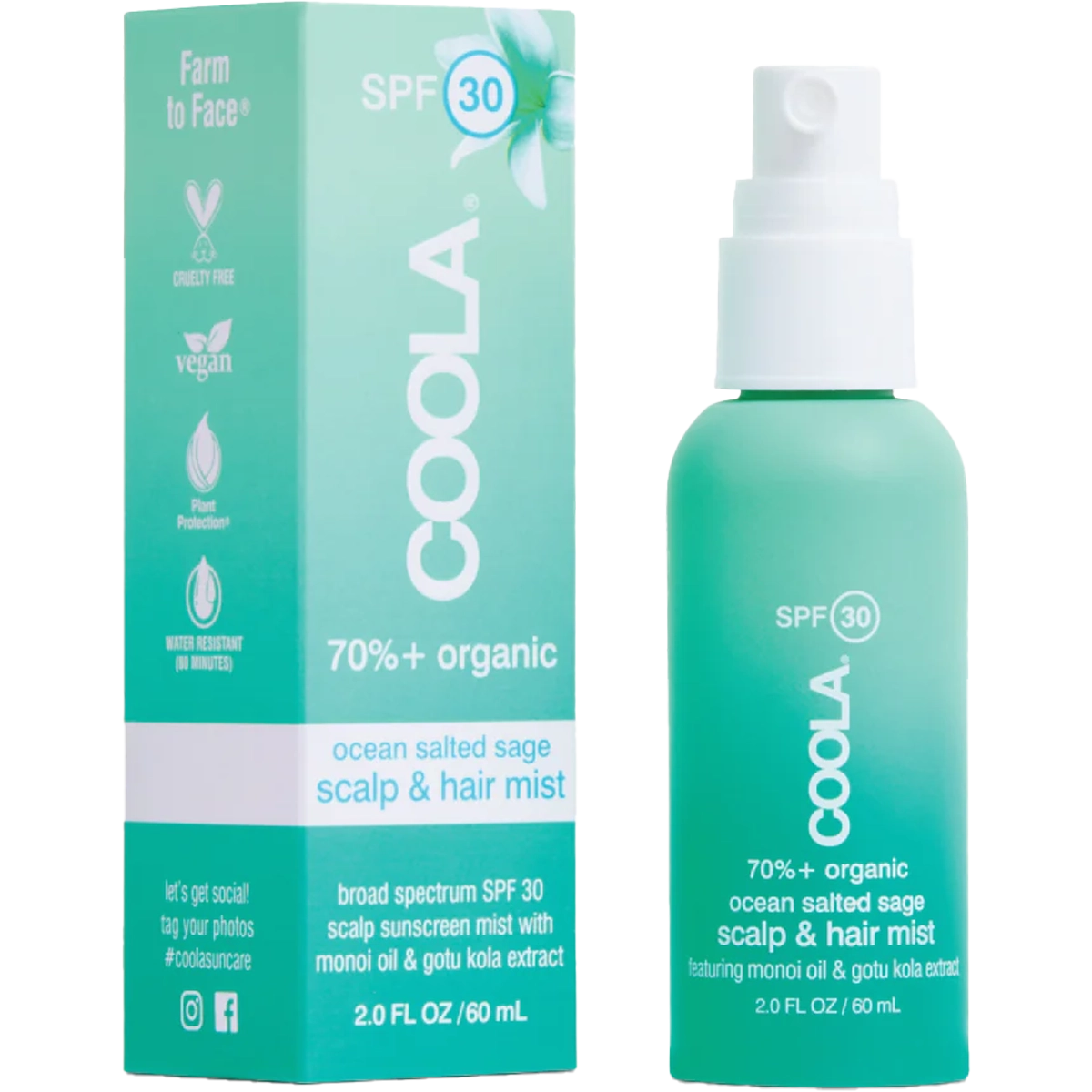Scalp & Hair Mist Organic Sunscreen SPF 30