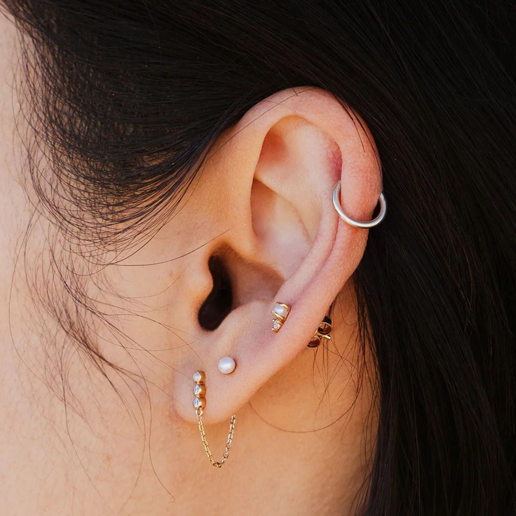 Silver Hoop Earrings