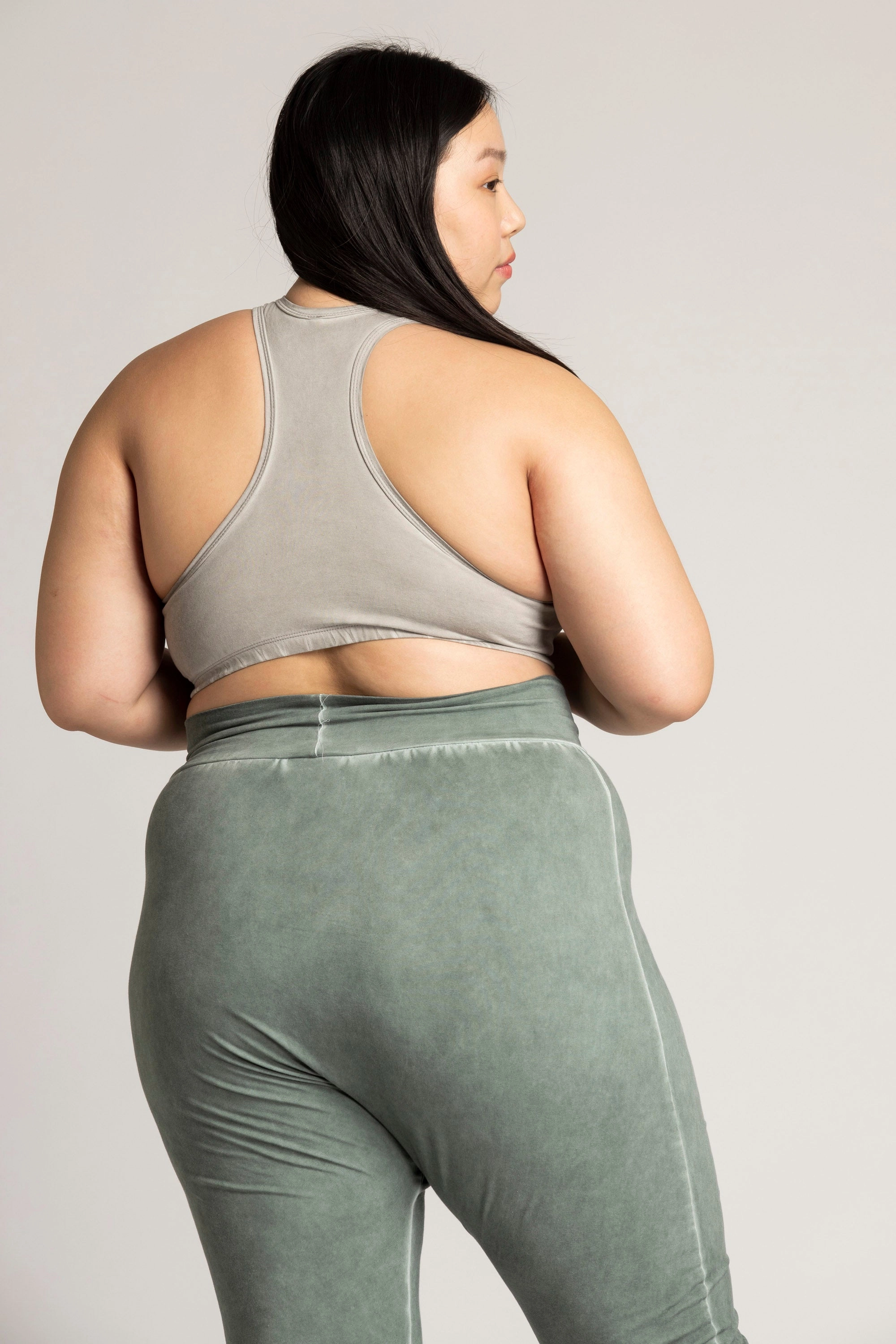 Stonewash Racer-Back Bra