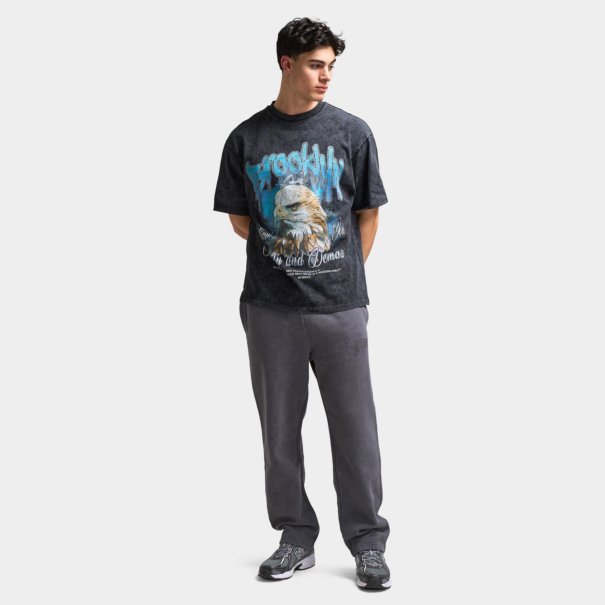 Supply & Demand Irvine Graphic T-Shirt / Washed Black